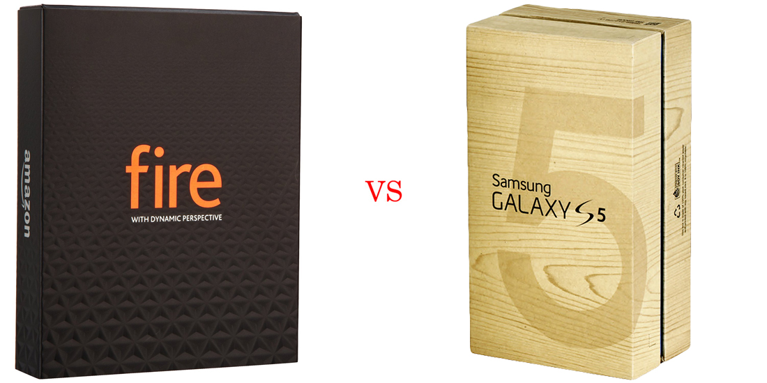 Amazon Fire Phone versus Samsung Galaxy S5 6